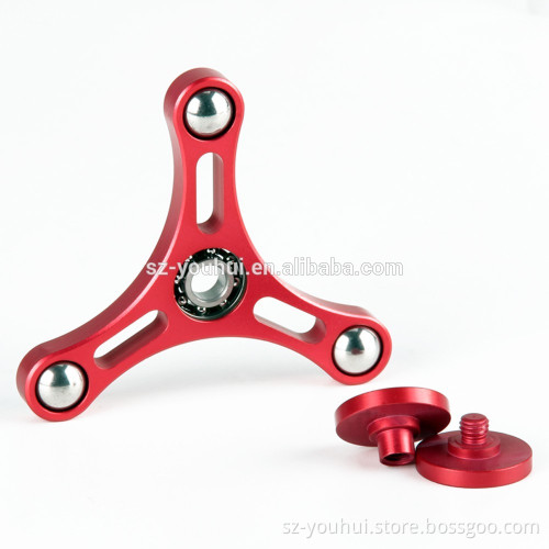 Metal 3 bar Finger Toy Rotating Hand Fidget Spinner